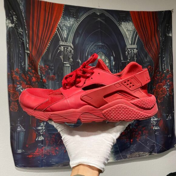 Nike Air Huarache Triple Red October Monochromatic Men's Size 14 - Sneaker - Picture 4 of 6
